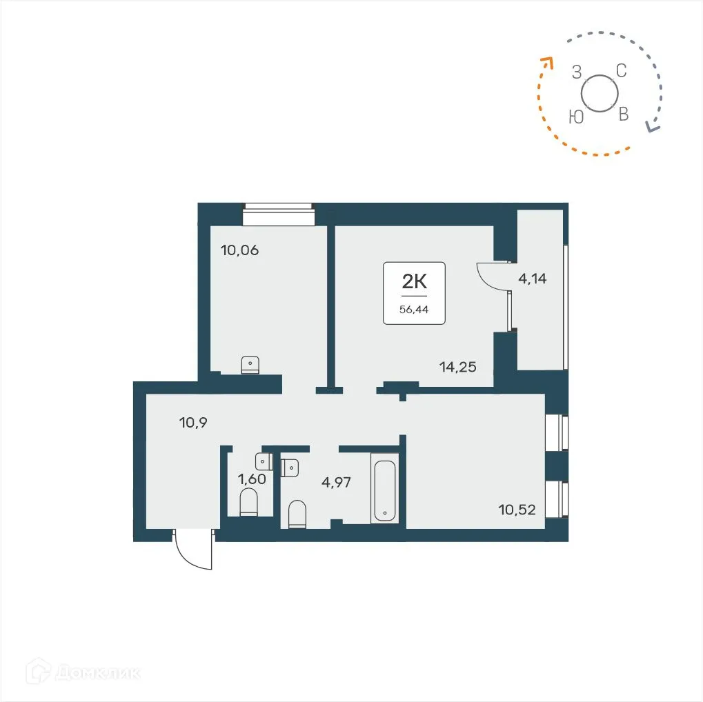 Фото квартиры в ЖК Расцветай на Авиастроителей