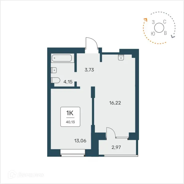 1 комн. квартиры в Новосибирске новостройки