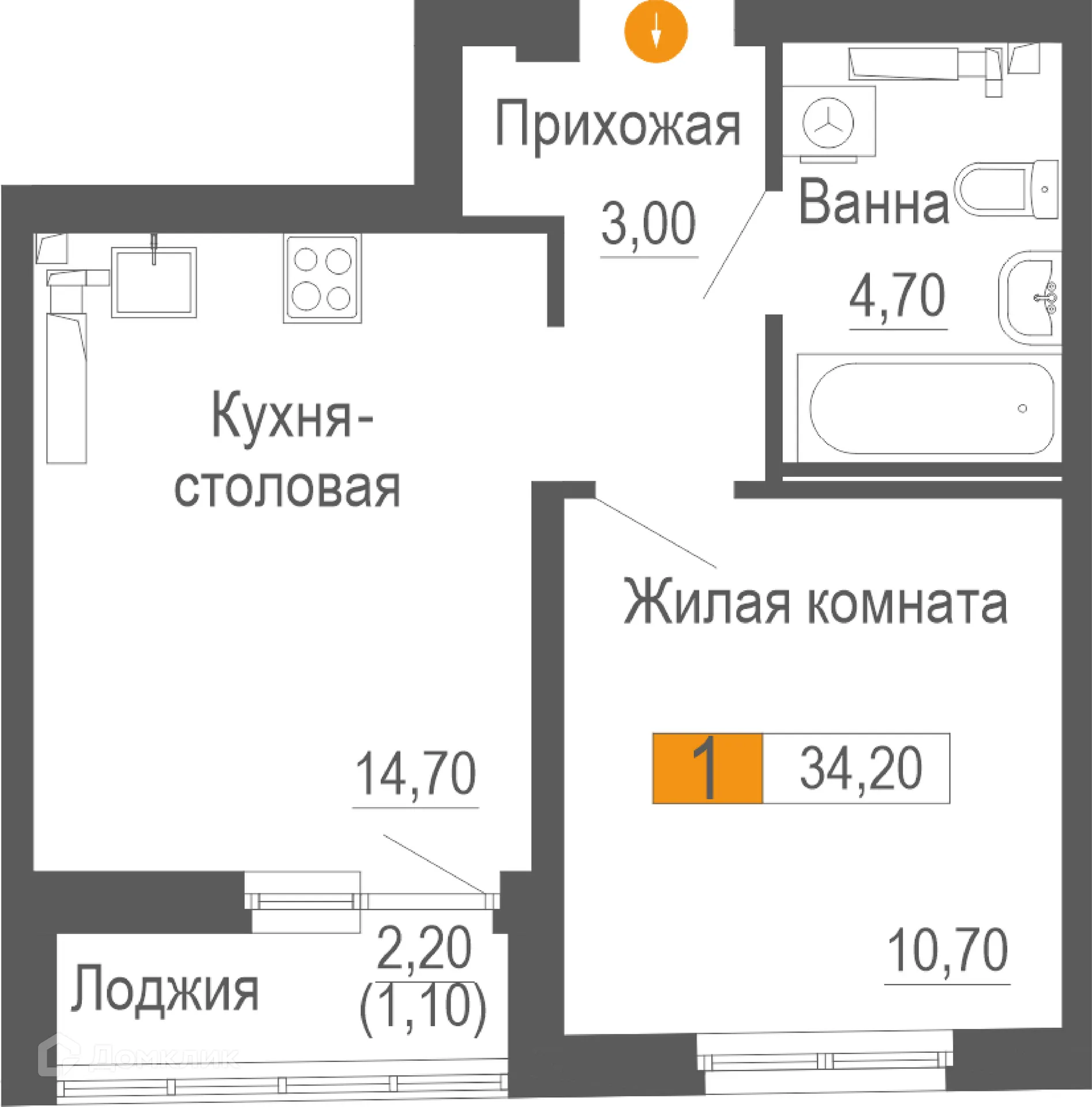 Фото квартиры в ЖК ФРИСТАЙЛ