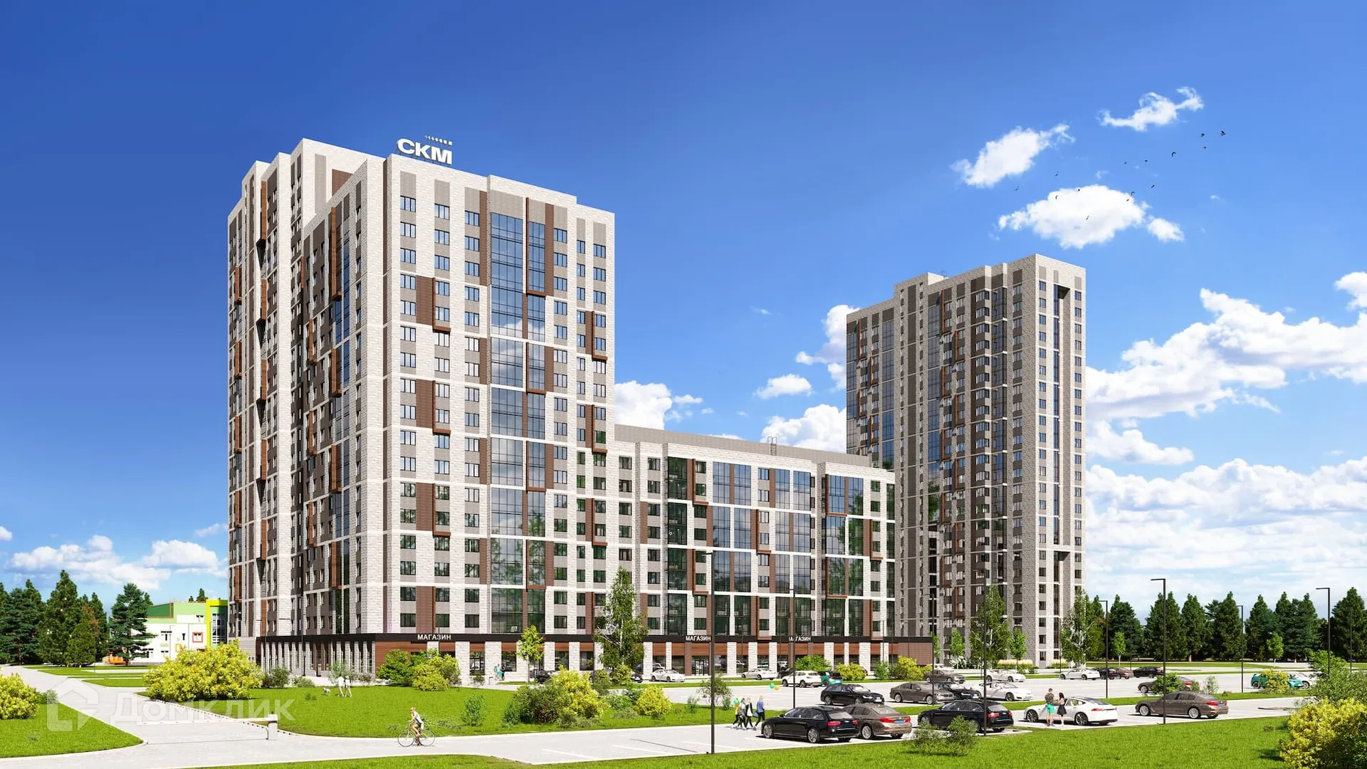 Планировка 2-комнатной квартиры 58.09 м² в ЖК СКМ Ривер, г. Екатеринбург — фото 6