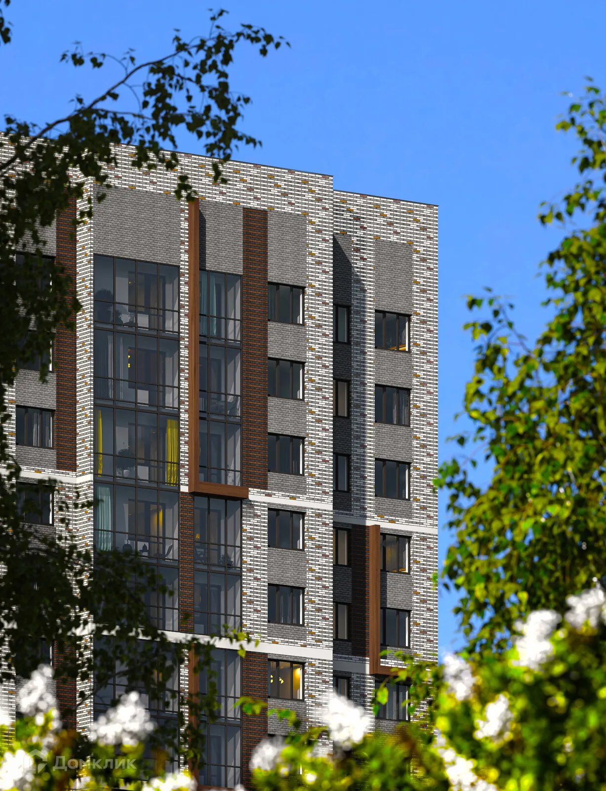 Планировка 2-комнатной квартиры 58.09 м² в ЖК СКМ Ривер, г. Екатеринбург — фото 13