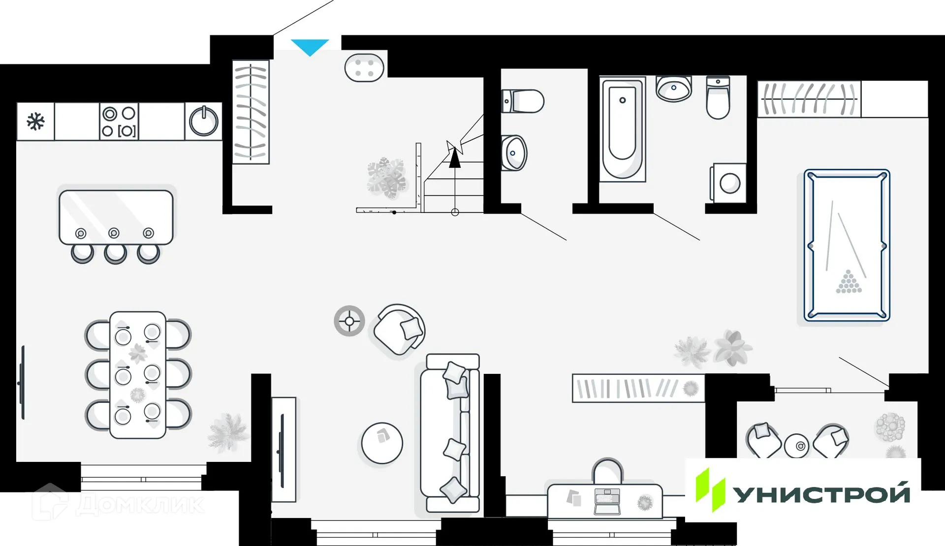 Фото квартиры в ЖК Небосклоны