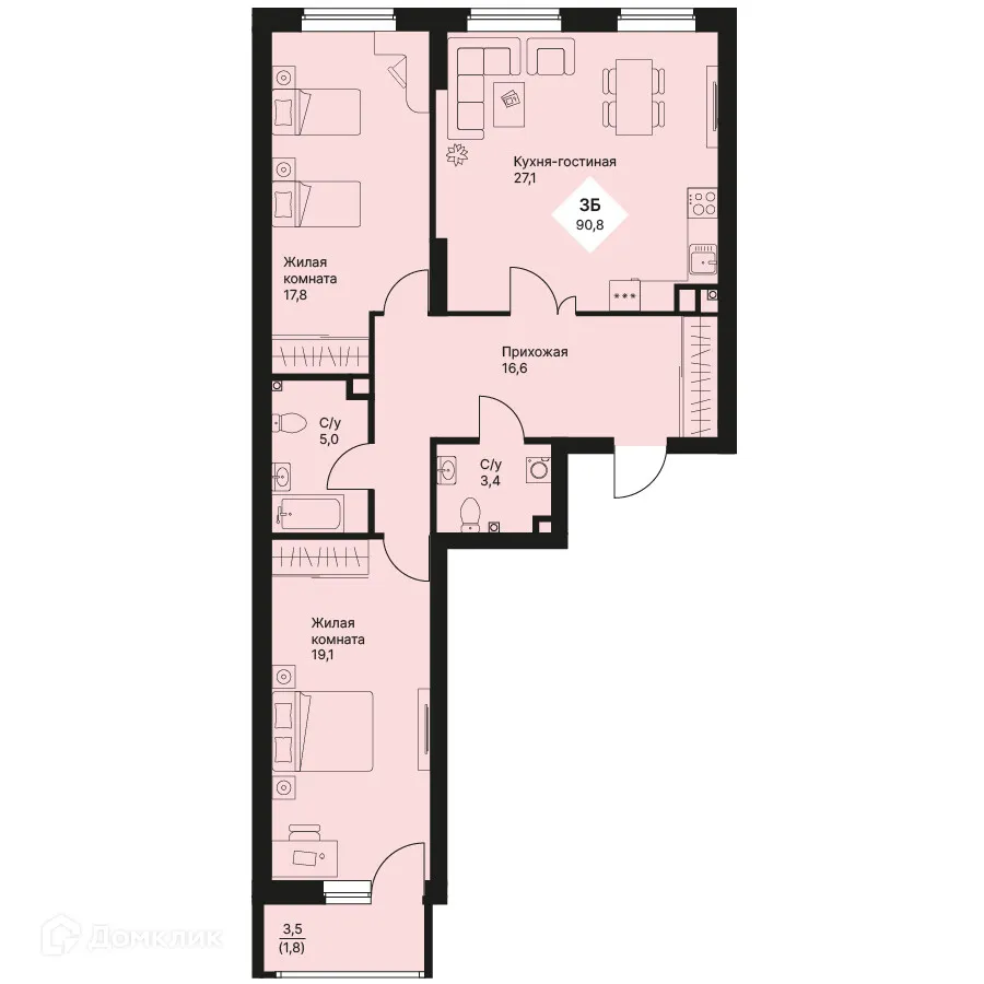 Фото квартиры в ЖК Veer Park (Веер Парк)