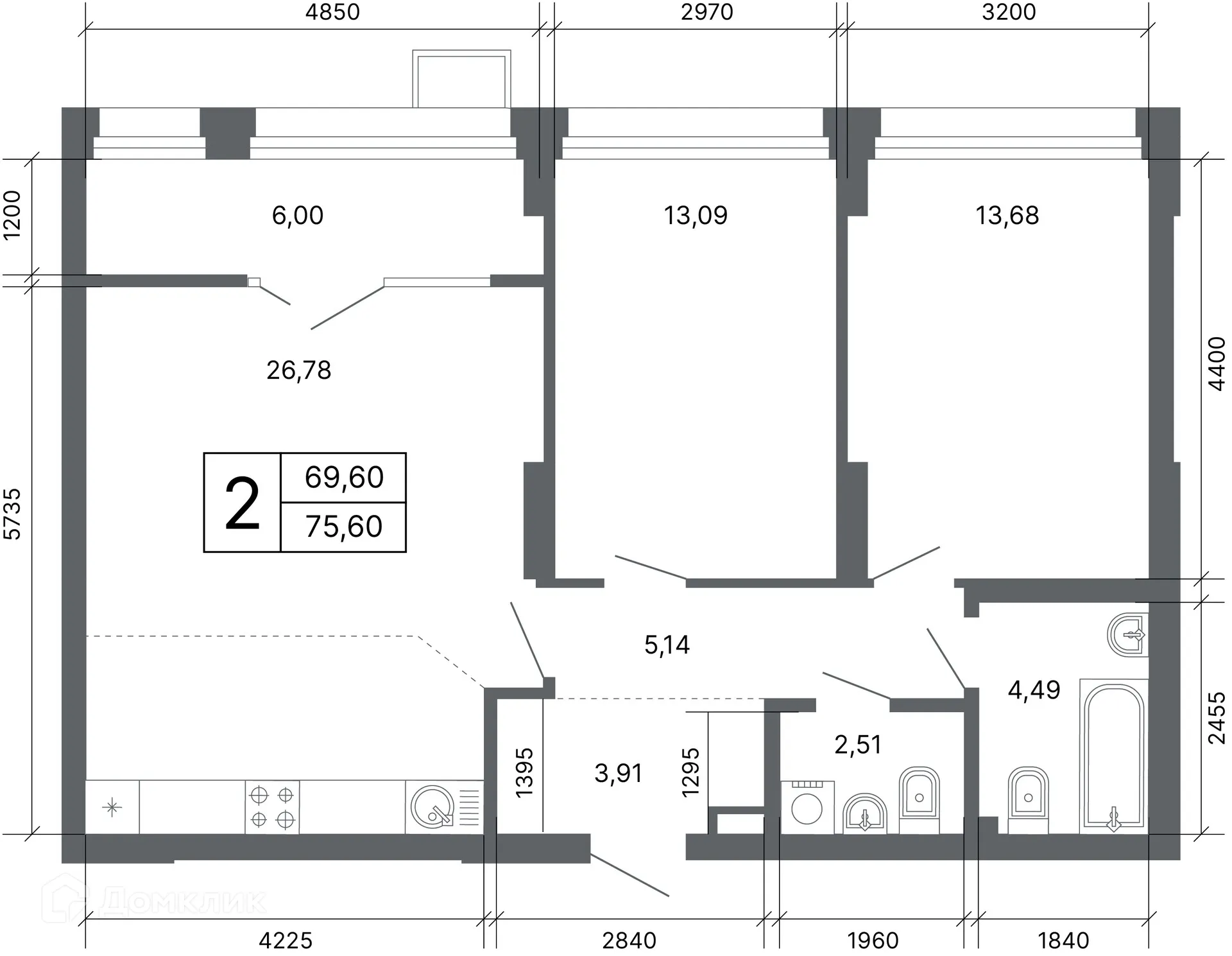 Фото квартиры в ЖК "Проспект Мира"