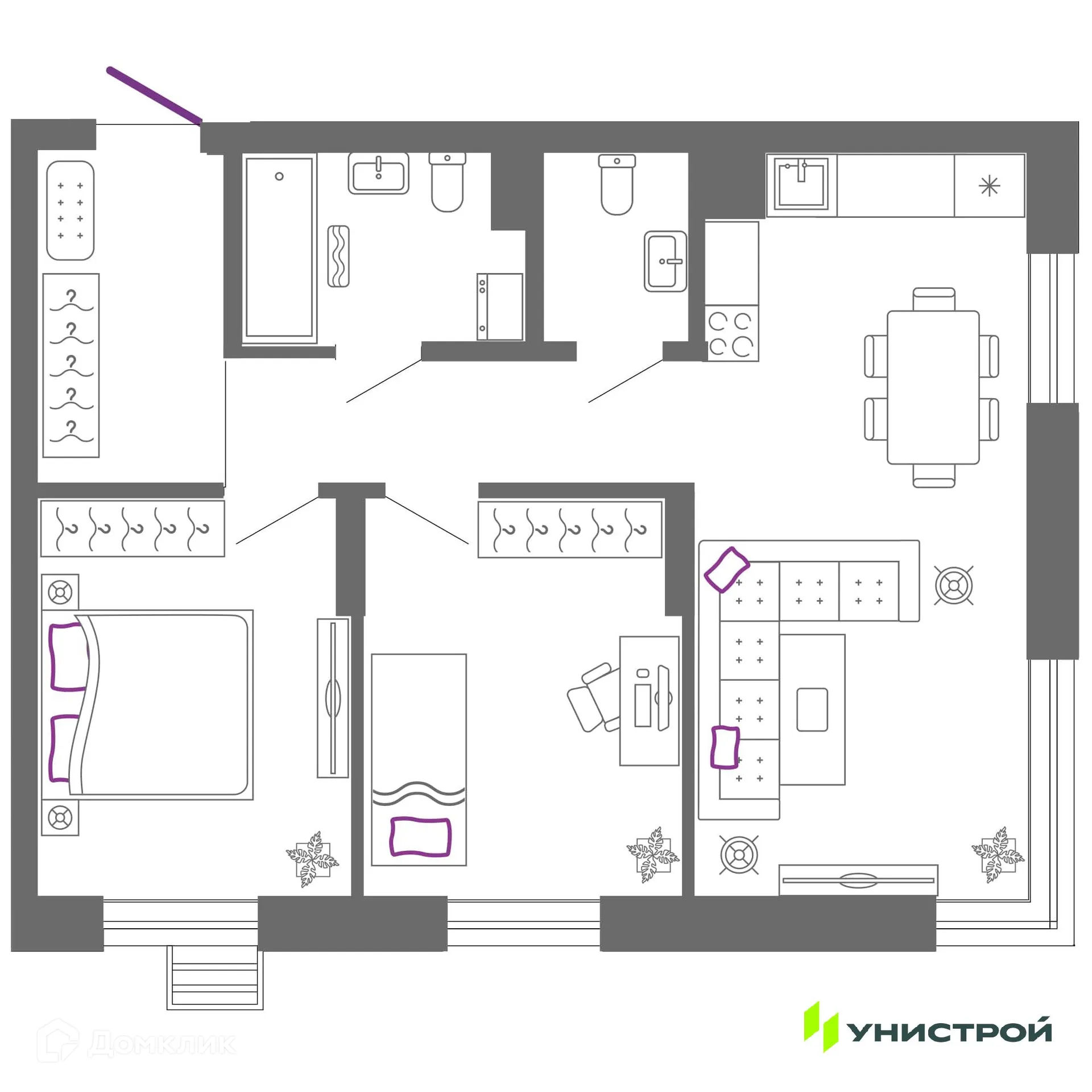 Фото квартиры в ЖК "Риверсайд"