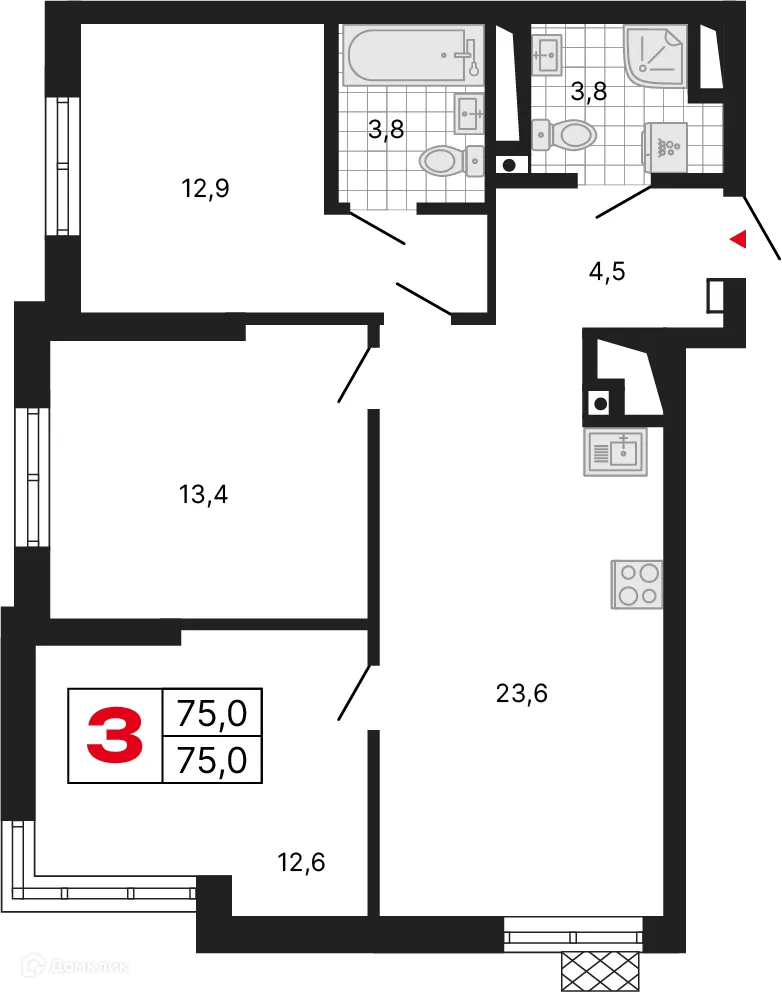 Фото квартиры в ЖК Милый дом