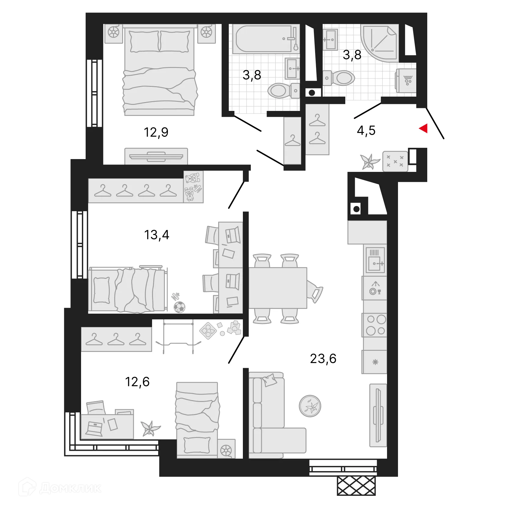 Фото квартиры в ЖК Милый дом