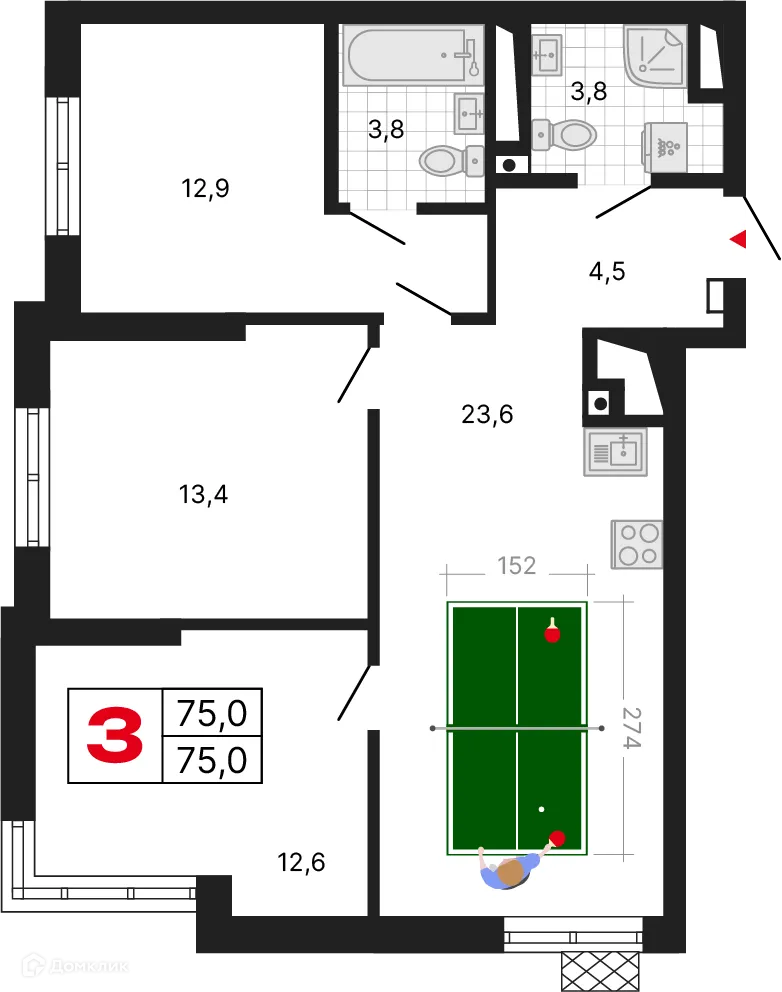 Фото квартиры в ЖК Милый дом