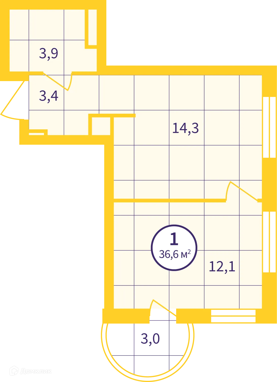 Фото квартиры в ЖК Астон. Движение
