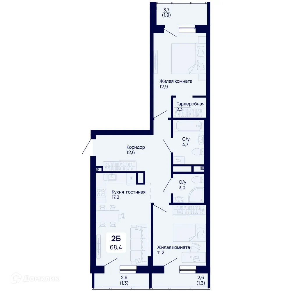 Фото квартиры в ЖК Галактика