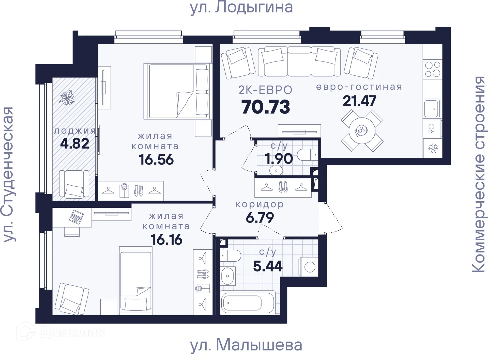 Фото квартиры в ЖК Динамика