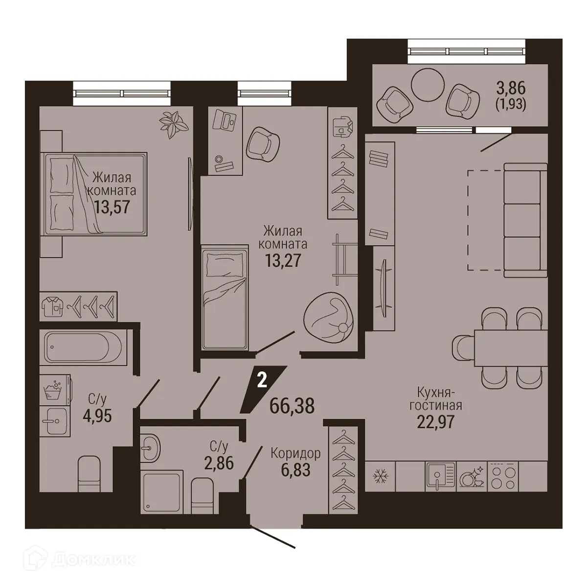 Фото квартиры в ЖК Дом 7