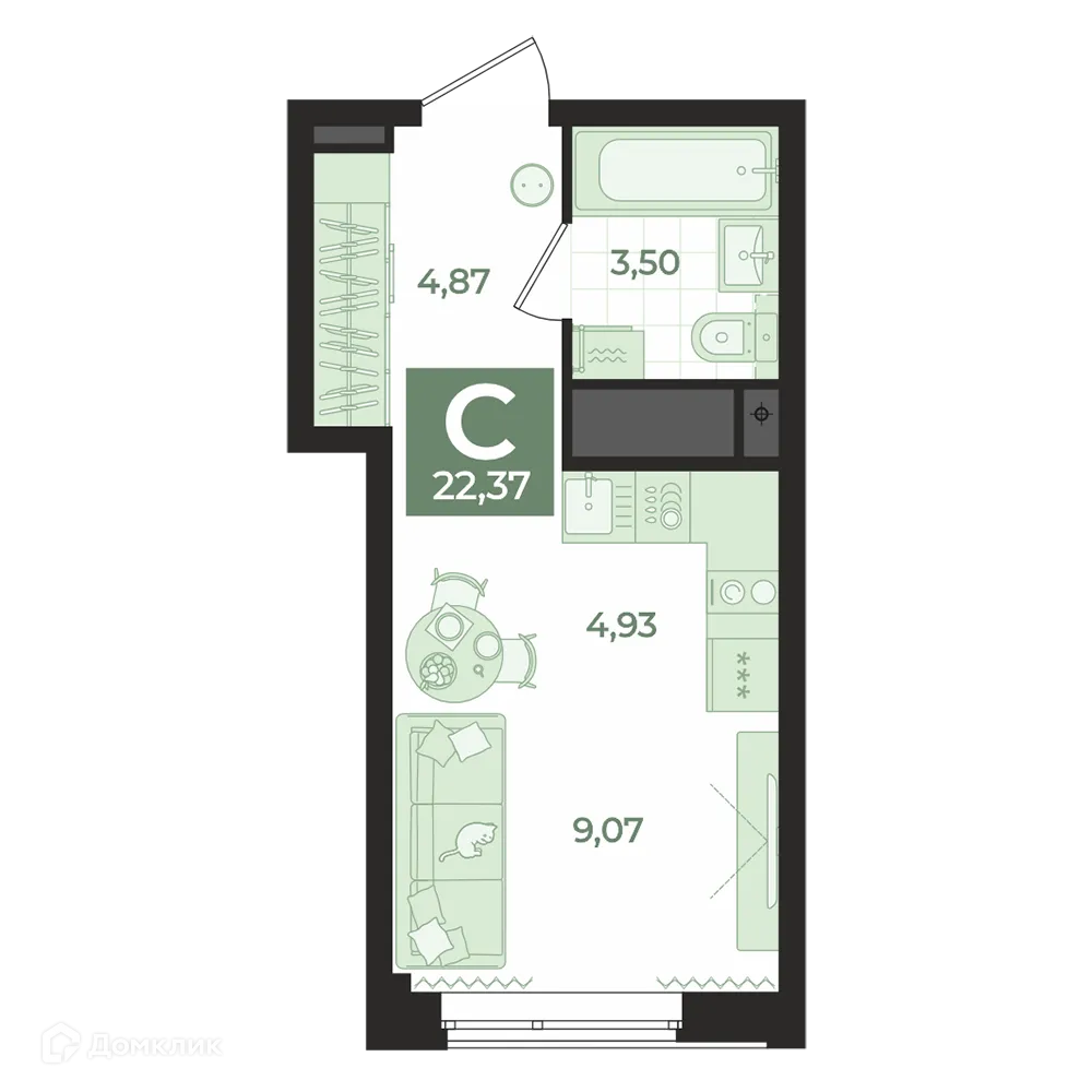 Фото квартиры в ЖК Жилой комплекс Б.26