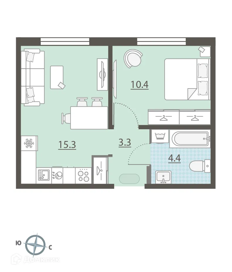 Фото квартиры в ЖК Малахит