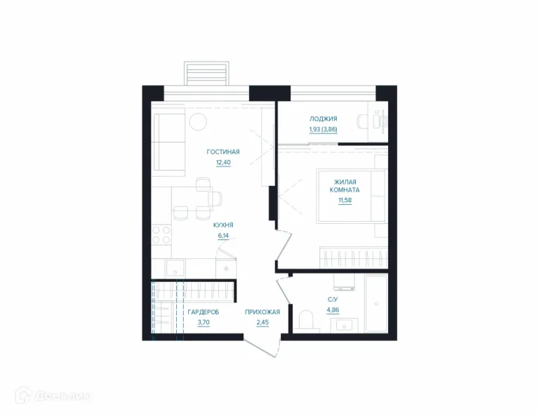 Фото квартиры в ЖК Доминанта