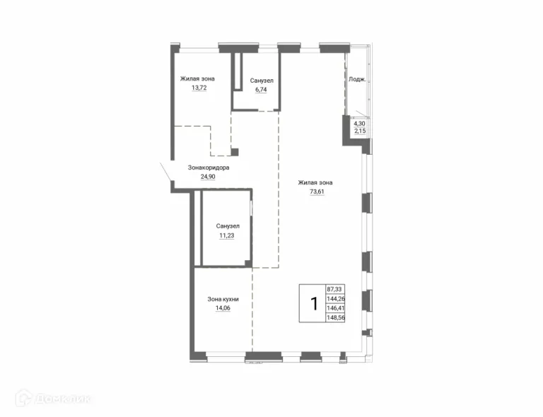 Фото квартиры в ЖК "Александровский сад"