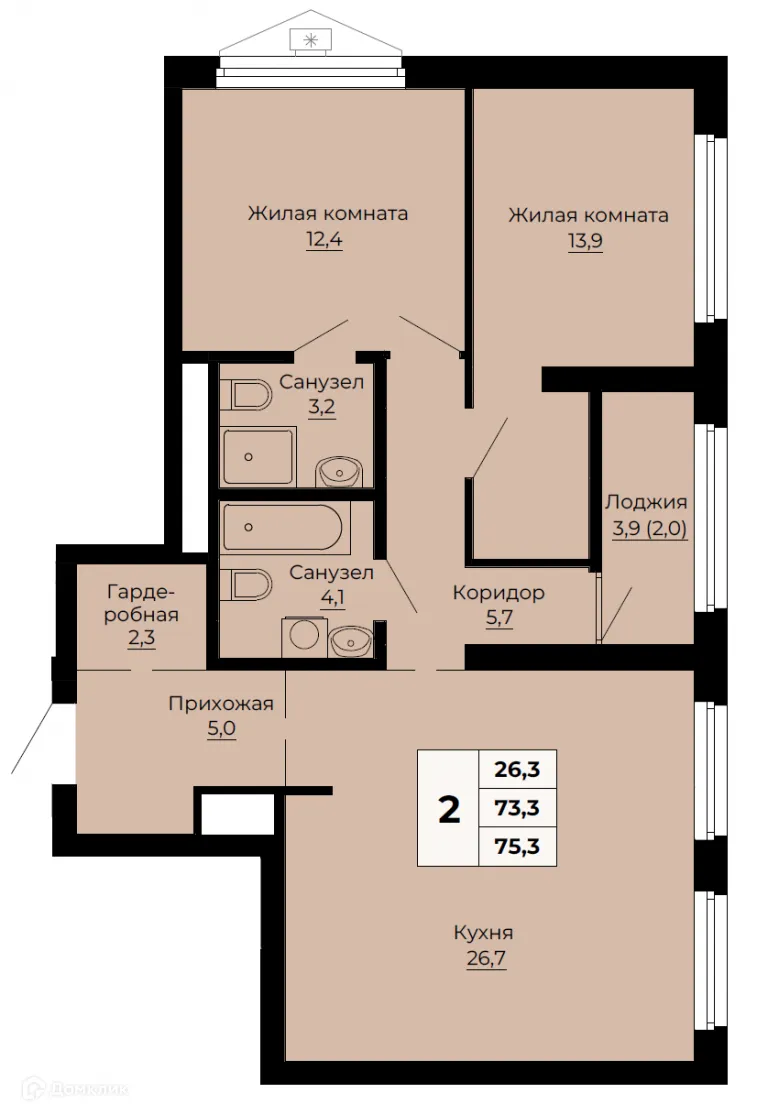 Фото квартиры в ЖК Ольховский парк