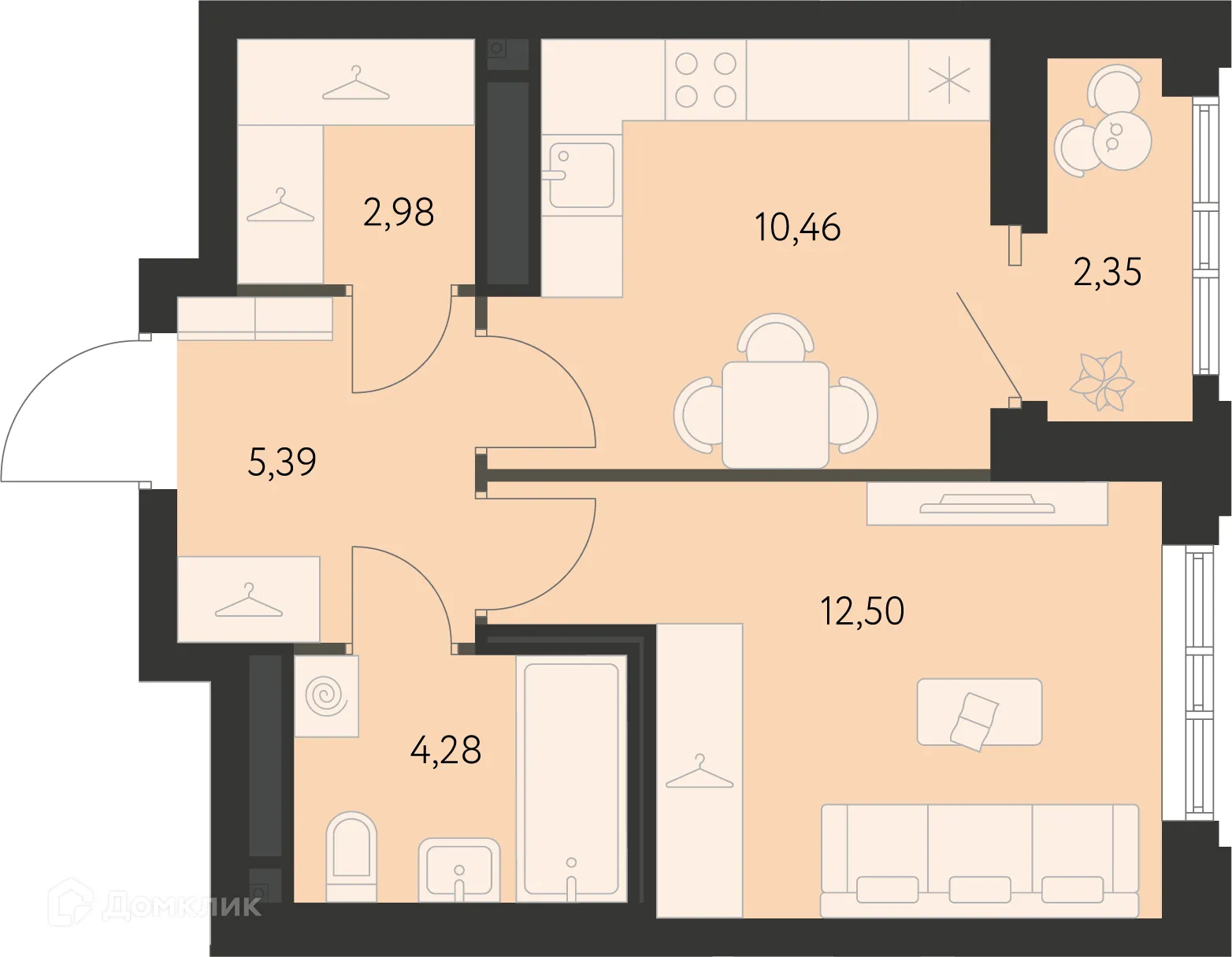 Фото квартиры в ЖК Первый Академ