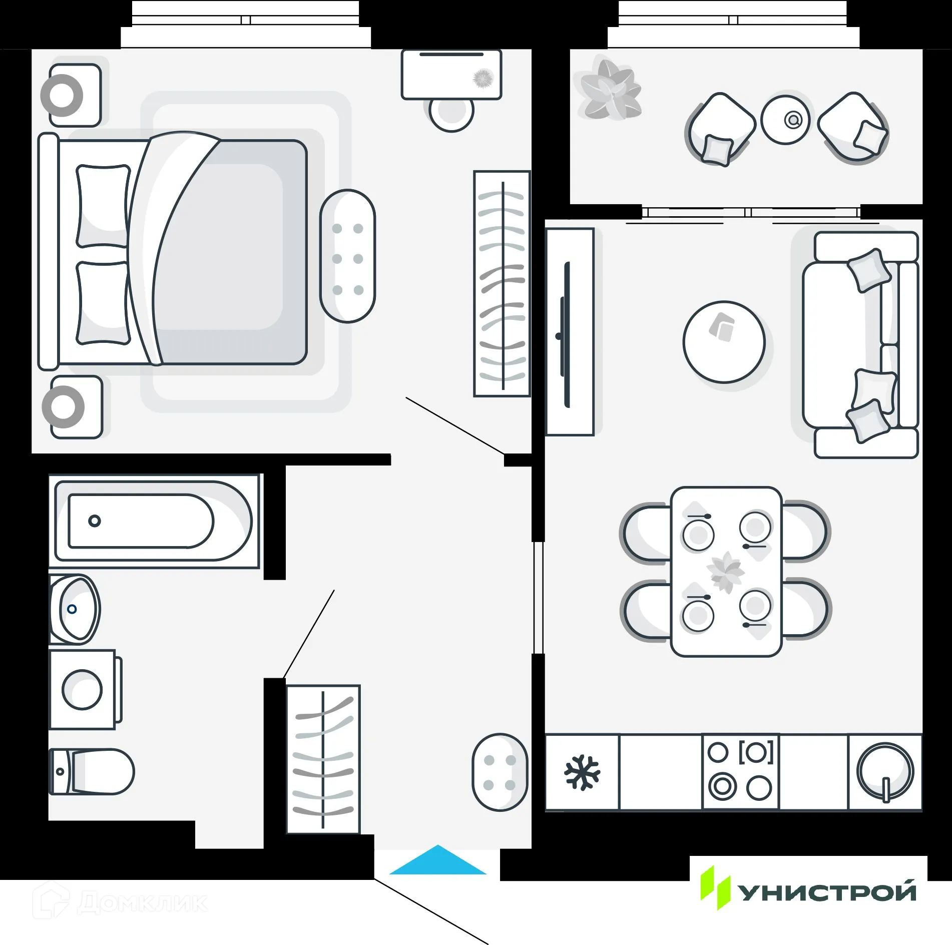 Фото квартиры в ЖК Небосклоны