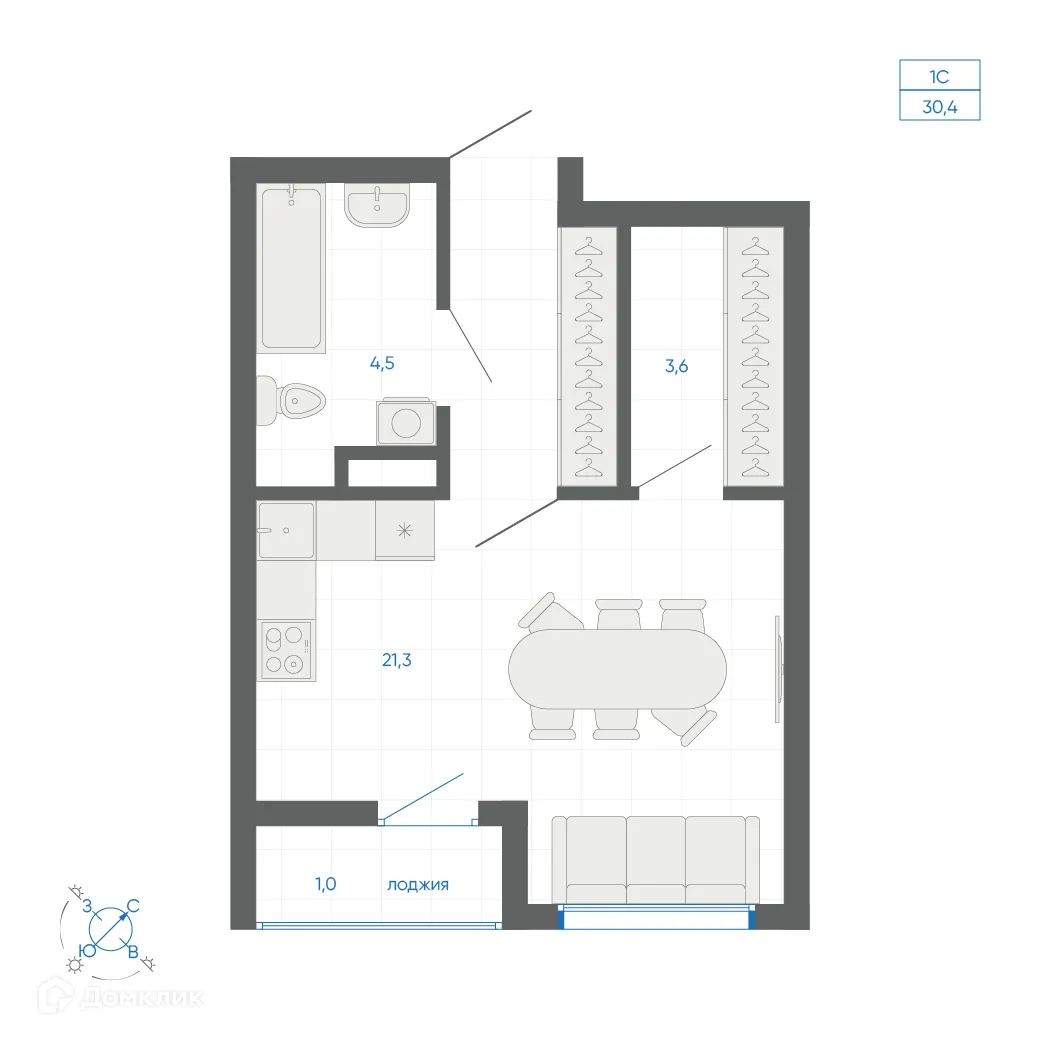 Фото квартиры в ЖК FIRST (Фёрст)