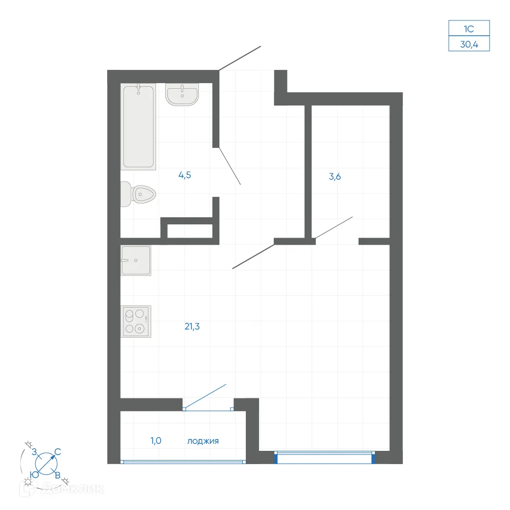 Фото квартиры в ЖК FIRST (Фёрст)
