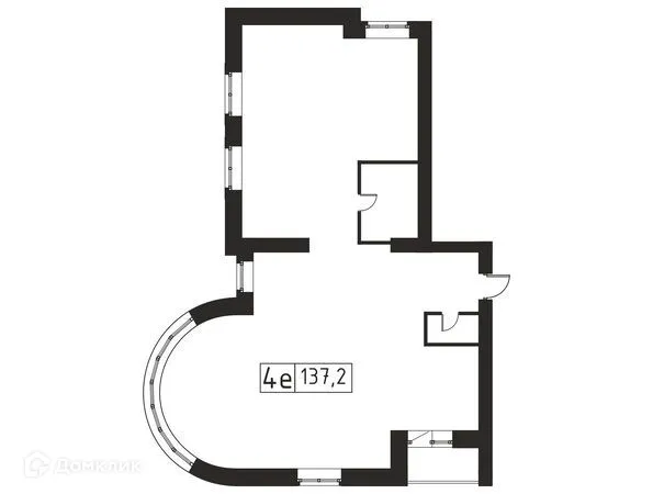 Планировка 3 комн. в ЖК БЕРЕГ