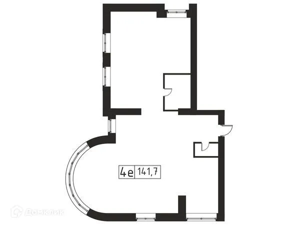 Планировка 3 комн. в ЖК БЕРЕГ
