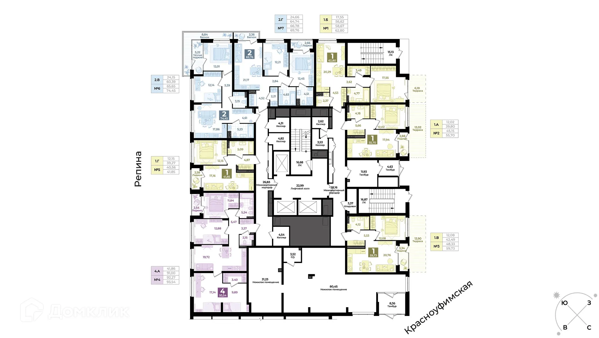 Фото квартиры в ЖК "REPIN TOWERS (Репин Тауэрс)"