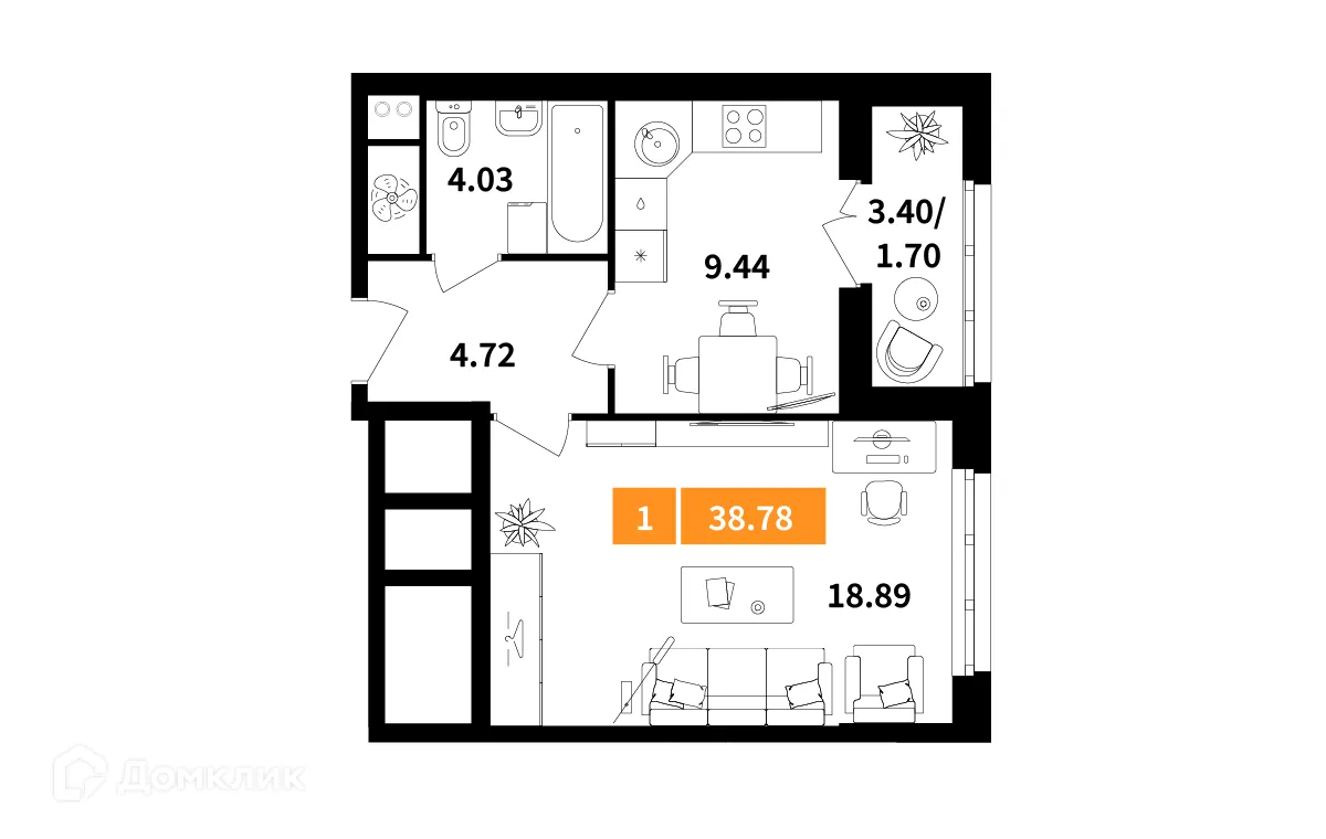 Фото квартиры в ЖК Планерный квартал