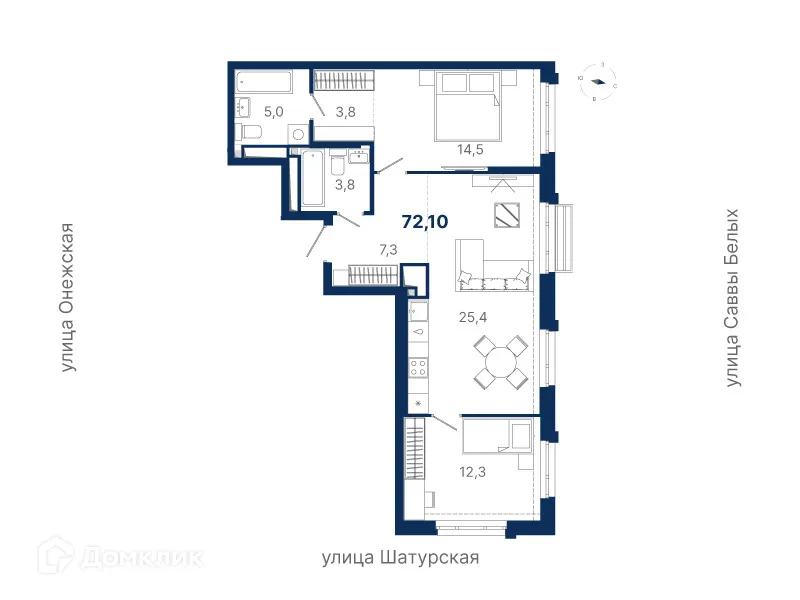 Фото квартиры в ЖК Ауро