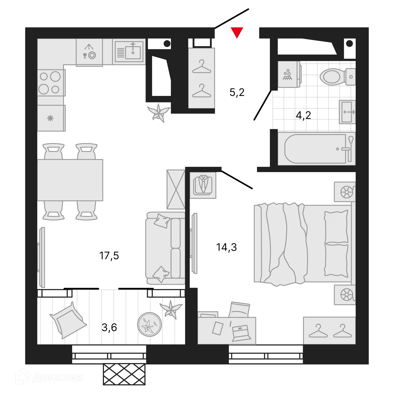 Фото квартиры в ЖК Милый дом