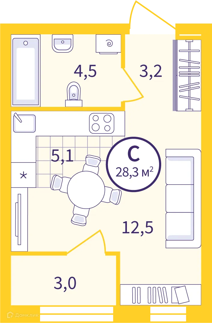 Фото квартиры в ЖК Астон. Движение