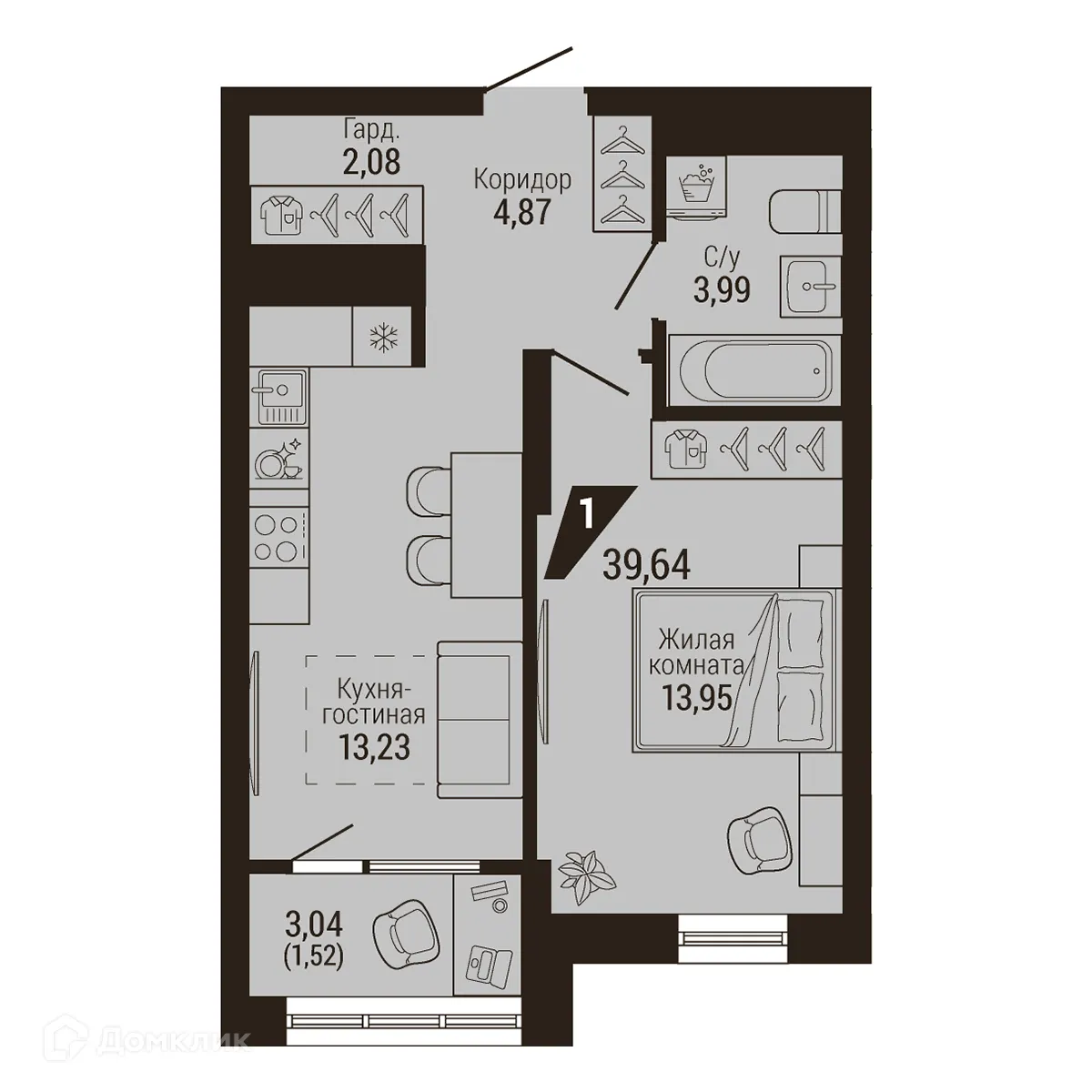 Фото квартиры в ЖК Дом 7