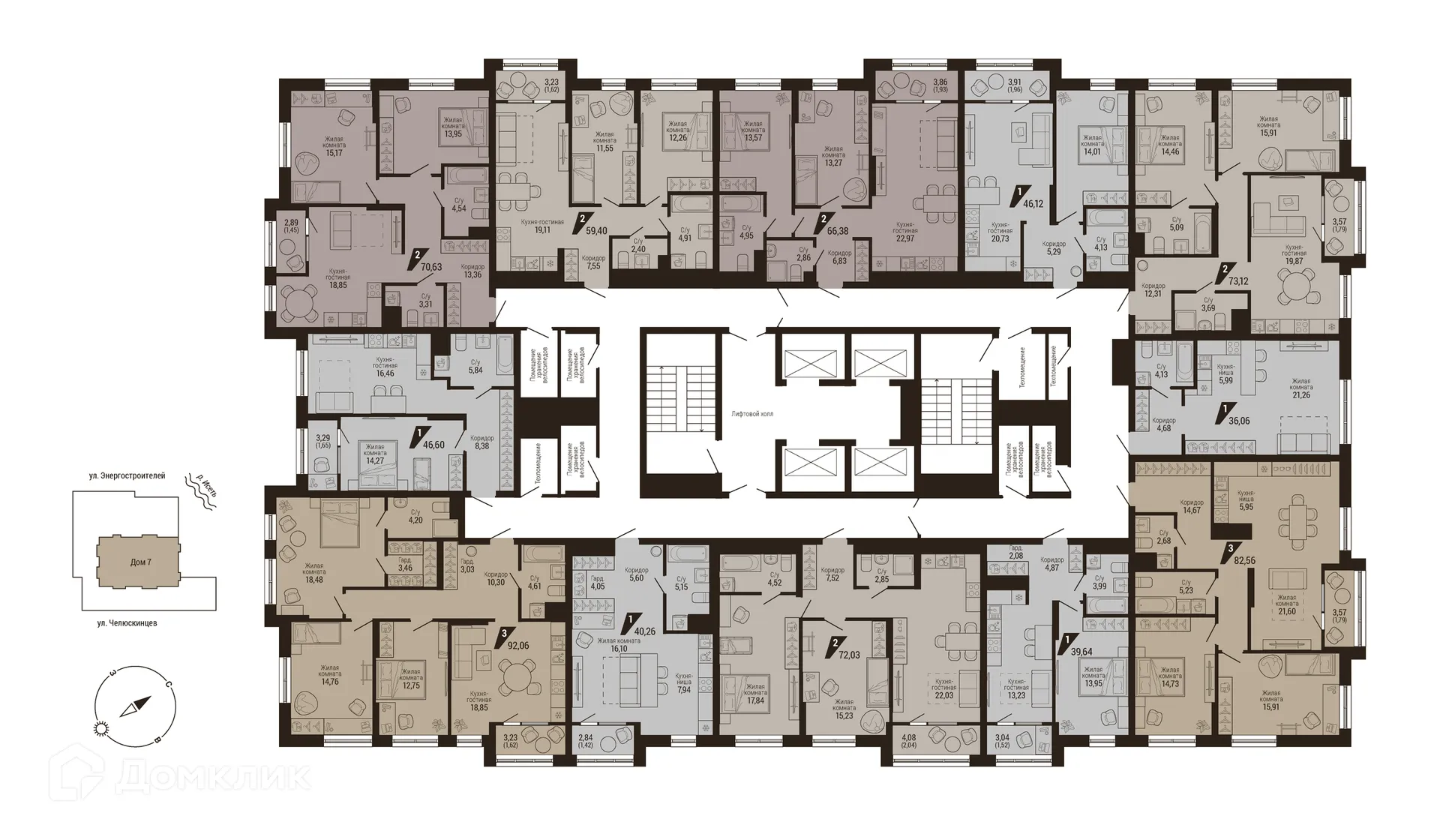 Фото квартиры в ЖК Дом 7