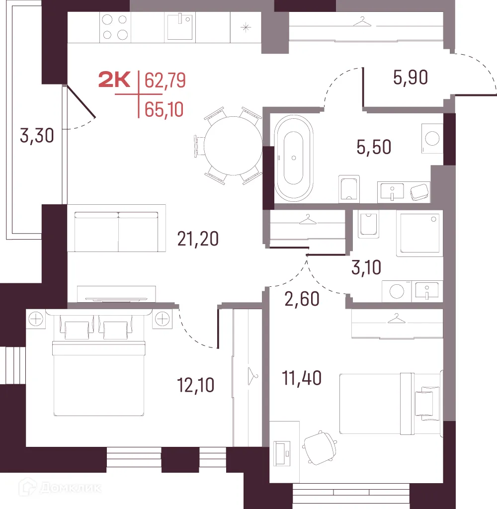 Фото квартиры в ЖК А+ (ЖК А плюс)