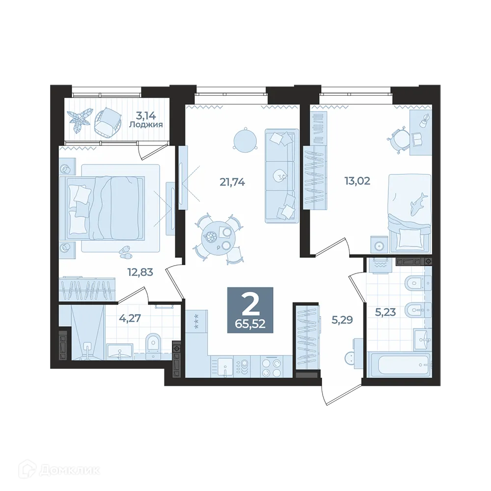 Фото квартиры в ЖК Жилой комплекс Б.26