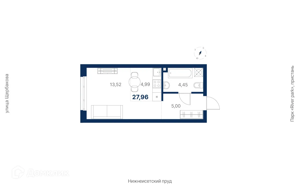 Фото квартиры в ЖК Атлас Ривер