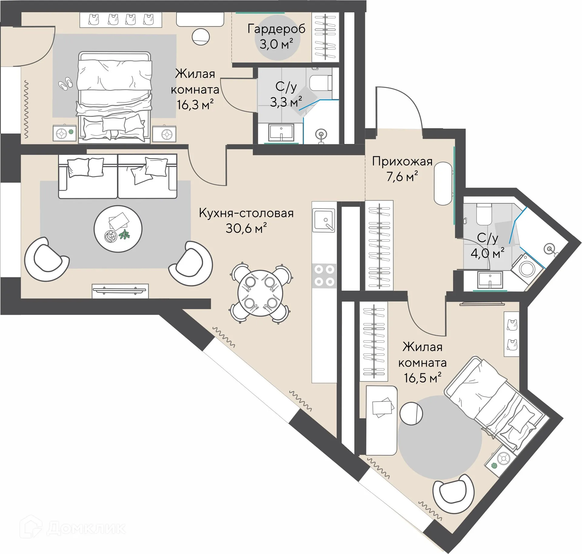 Фото квартиры в ЖК Никольский