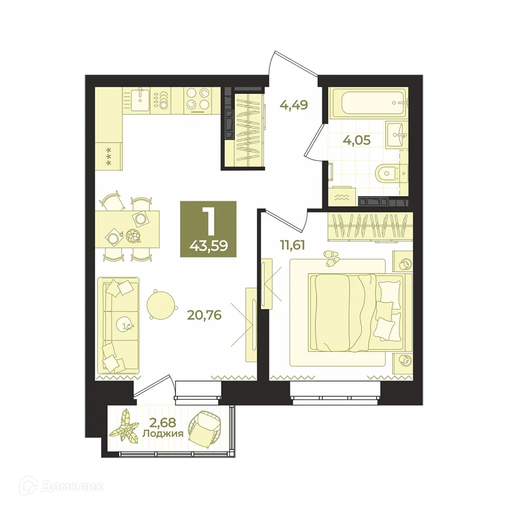 Фото квартиры в ЖК СКМ Ривер