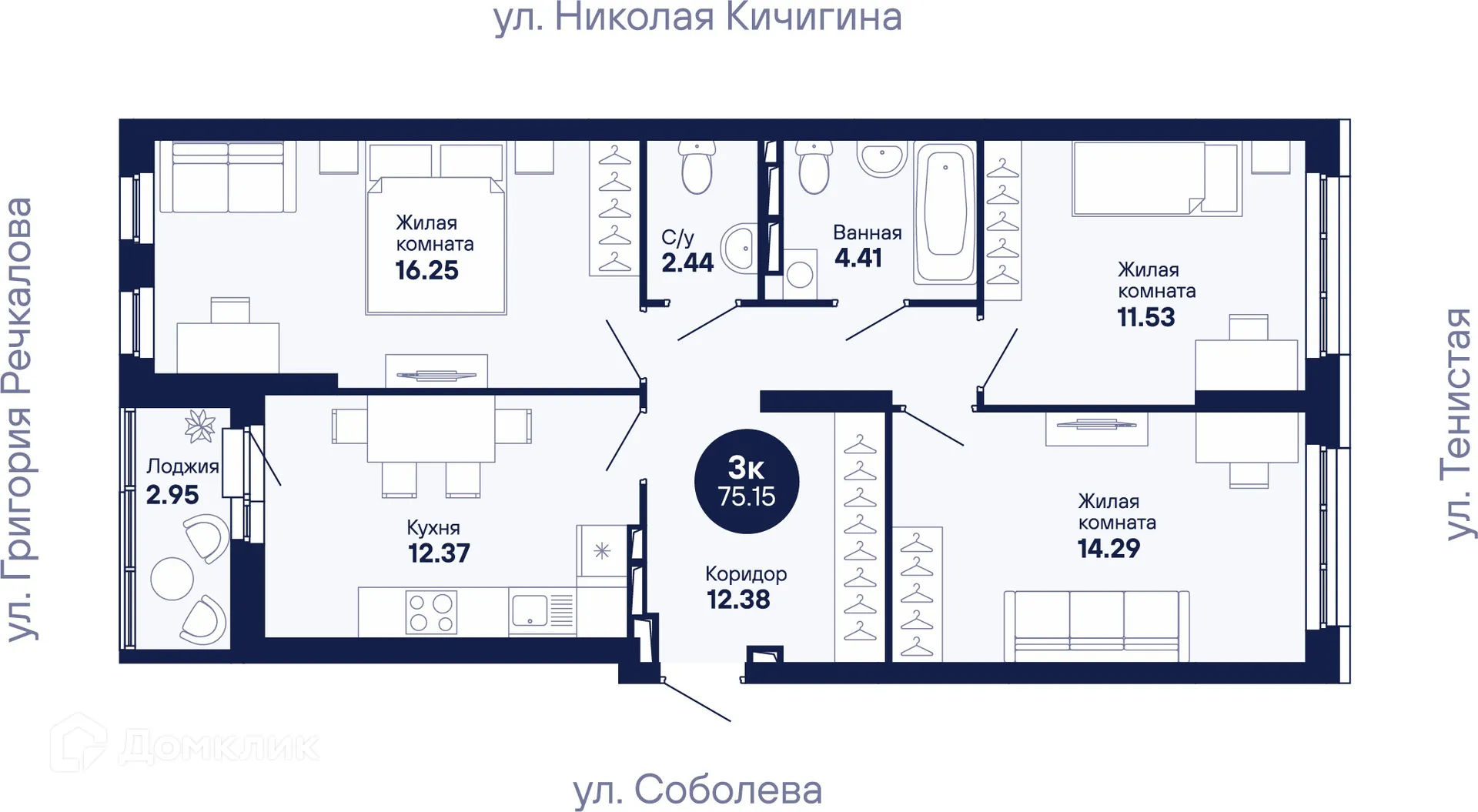 Фото квартиры в ЖК "Мохито"