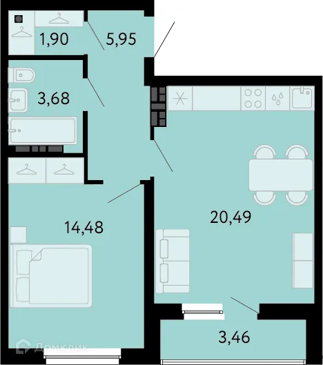 Фото квартиры в ЖК "ELEVEN (Элевен)"