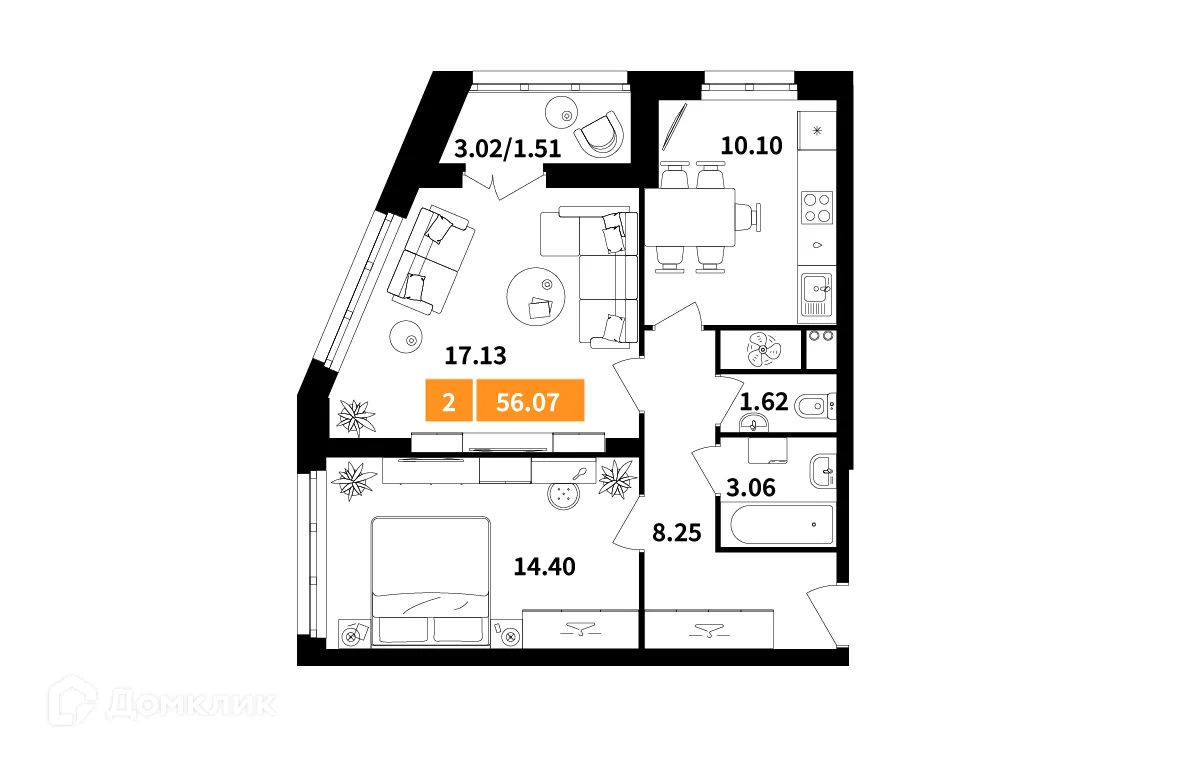 Фото квартиры в ЖК Планерный квартал