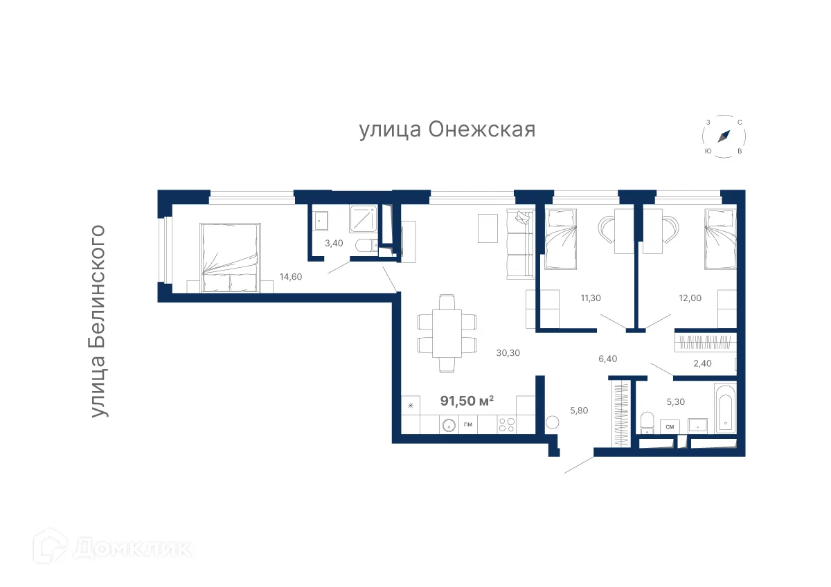 Фото квартиры в ЖК 4 YOU (4 Ю)