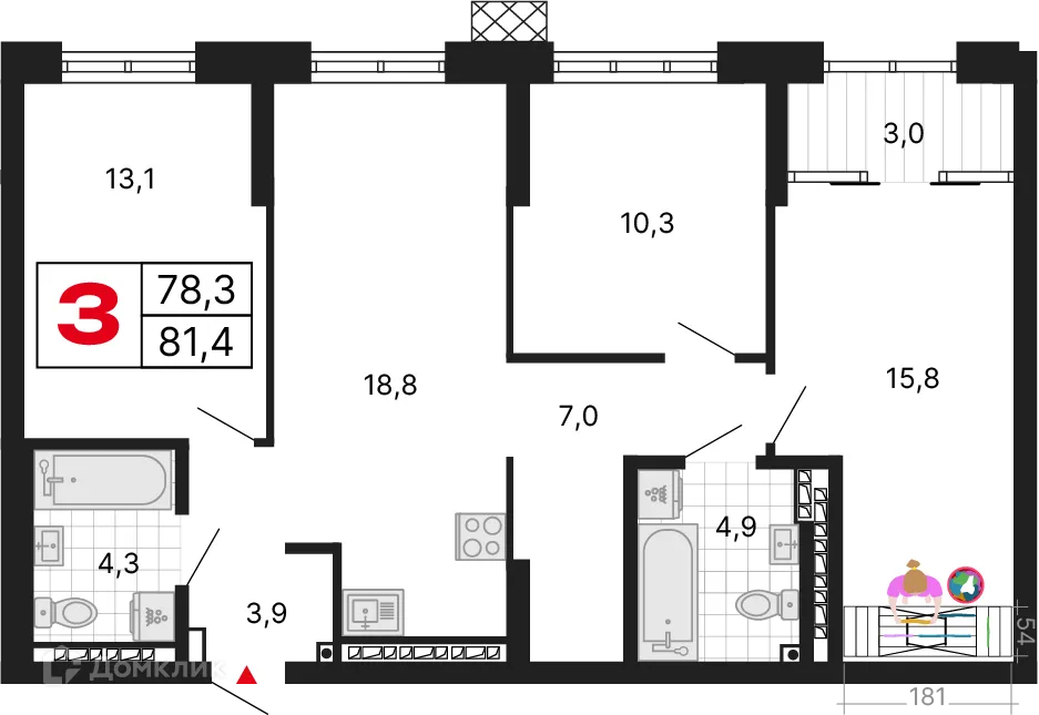 Фото квартиры в ЖК Милый дом
