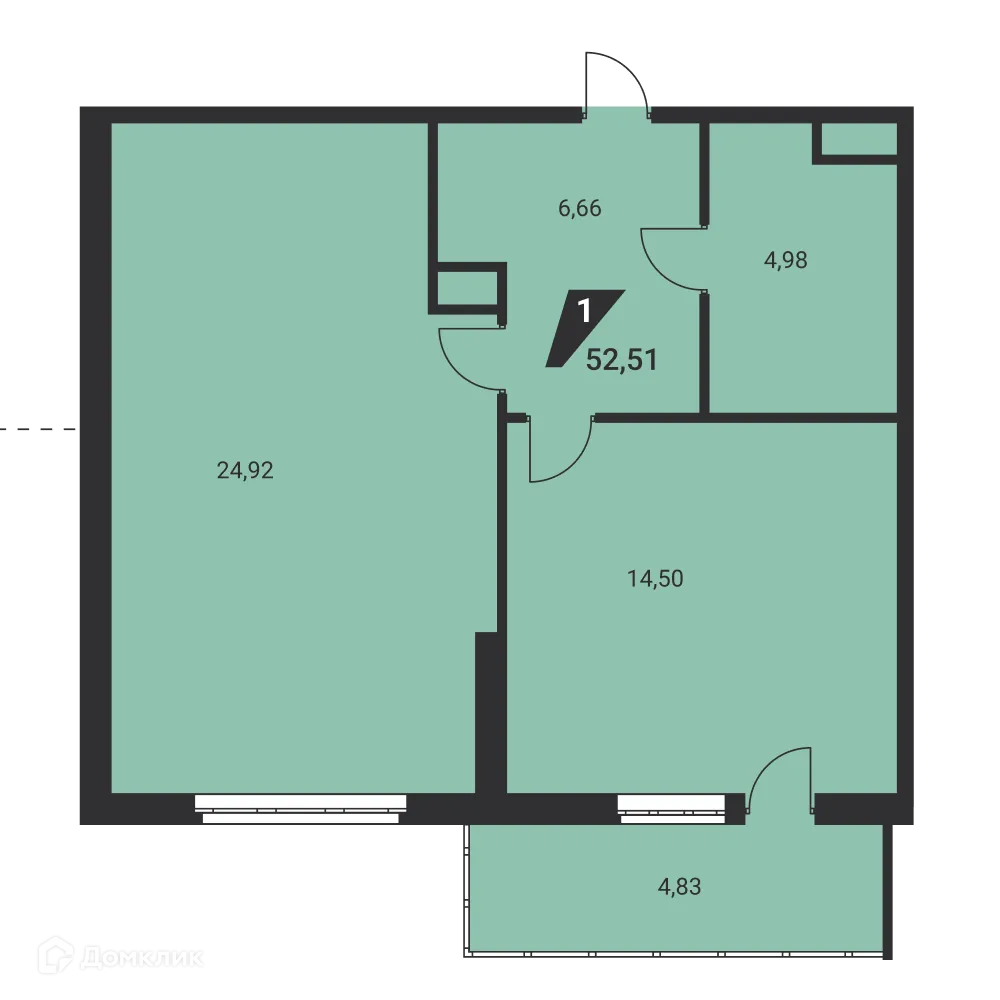 Фото квартиры в ЖК Дом на Ясной