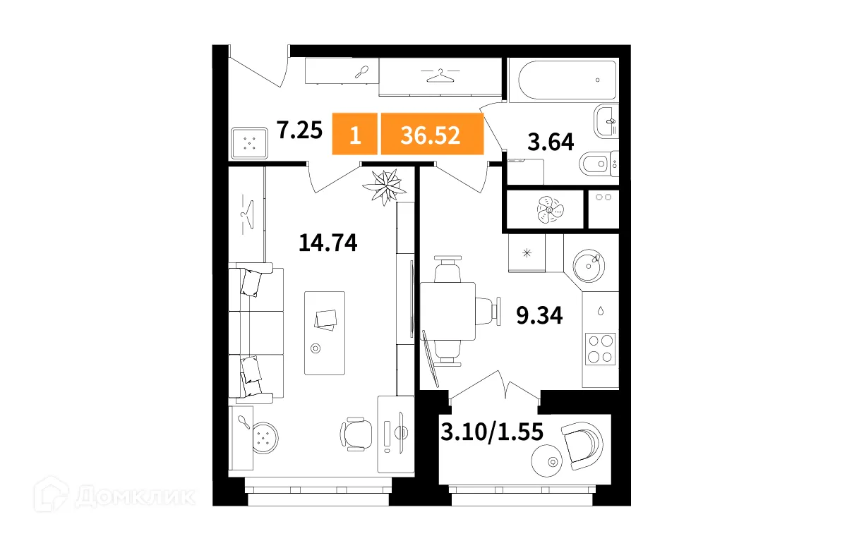Фото квартиры в ЖК Планерный квартал