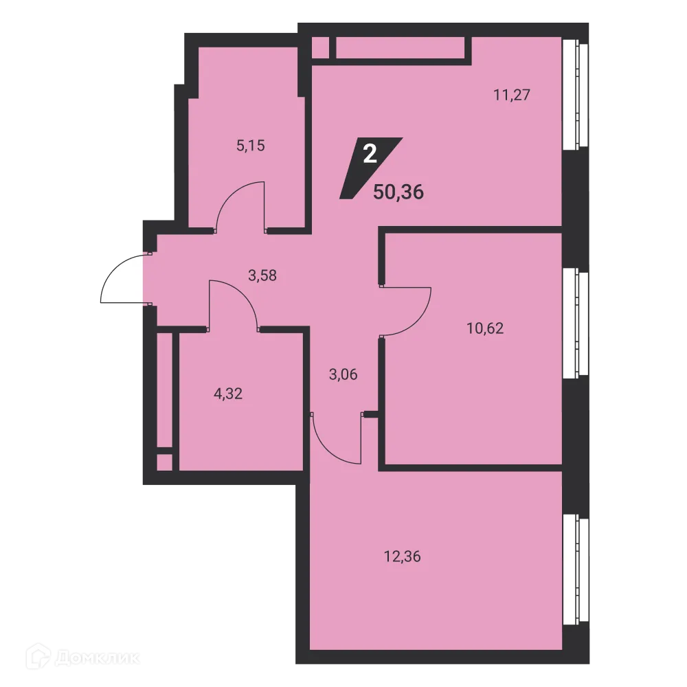 Фото квартиры в ЖК Дом на Шефской