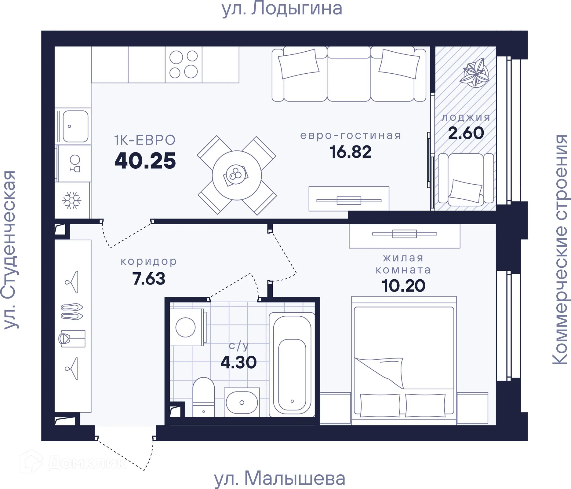 Фото квартиры в ЖК Динамика