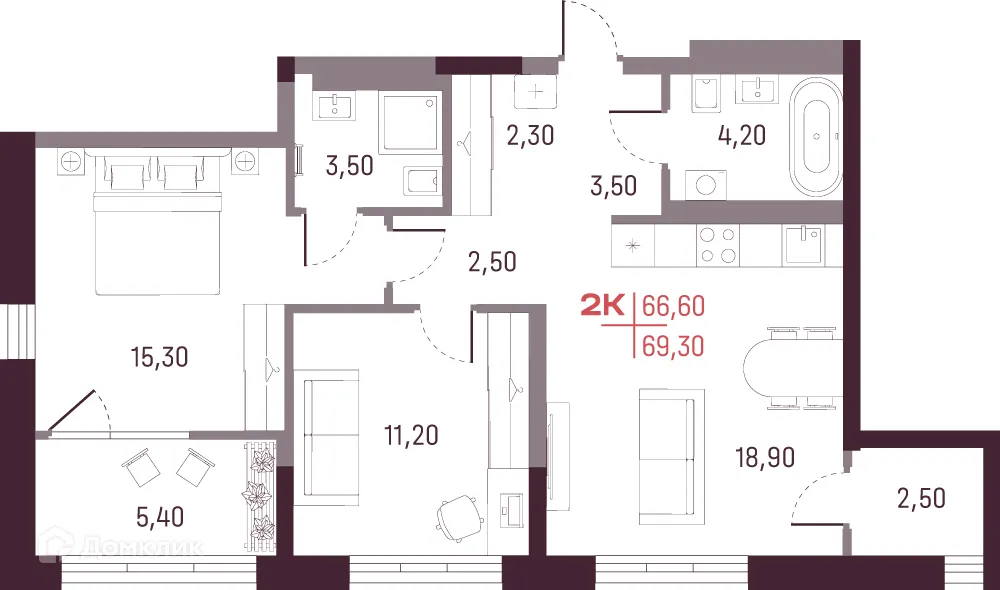 Фото квартиры в ЖК А+ (ЖК А плюс)