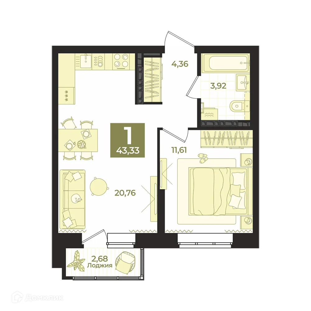 Фото квартиры в ЖК СКМ Ривер